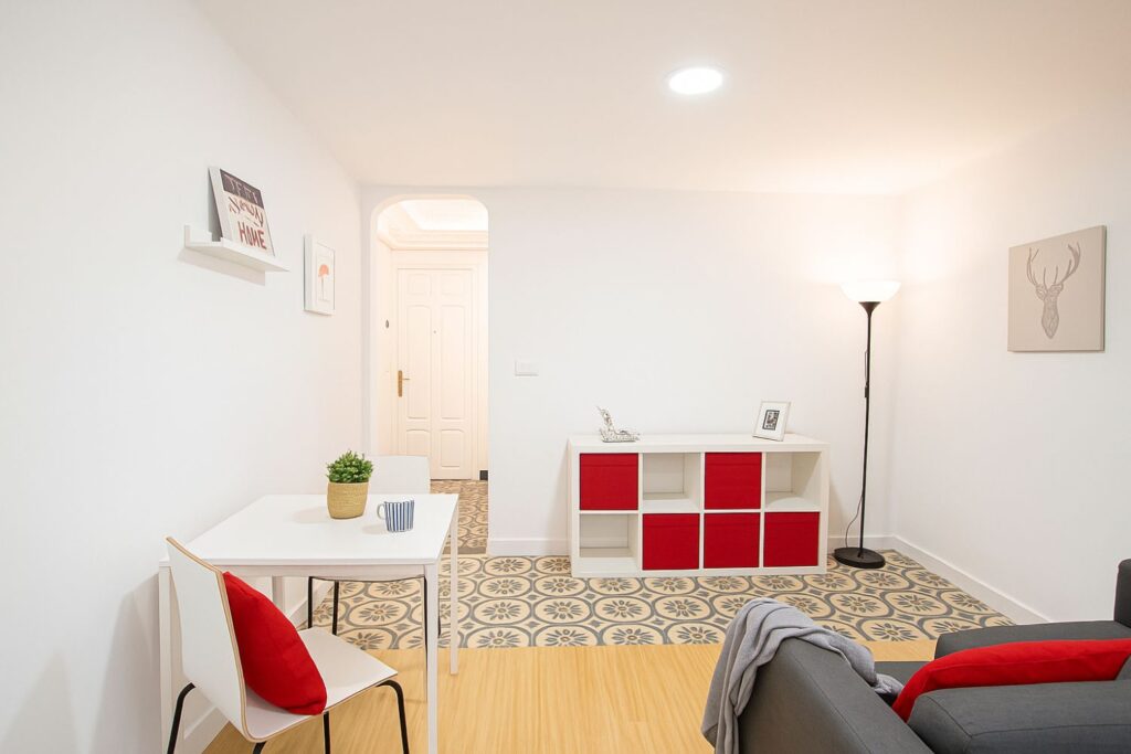 Sala de estar vista lateral Proyecto Alcoy